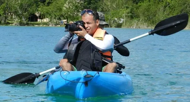 Keshi equipped for adventure photography