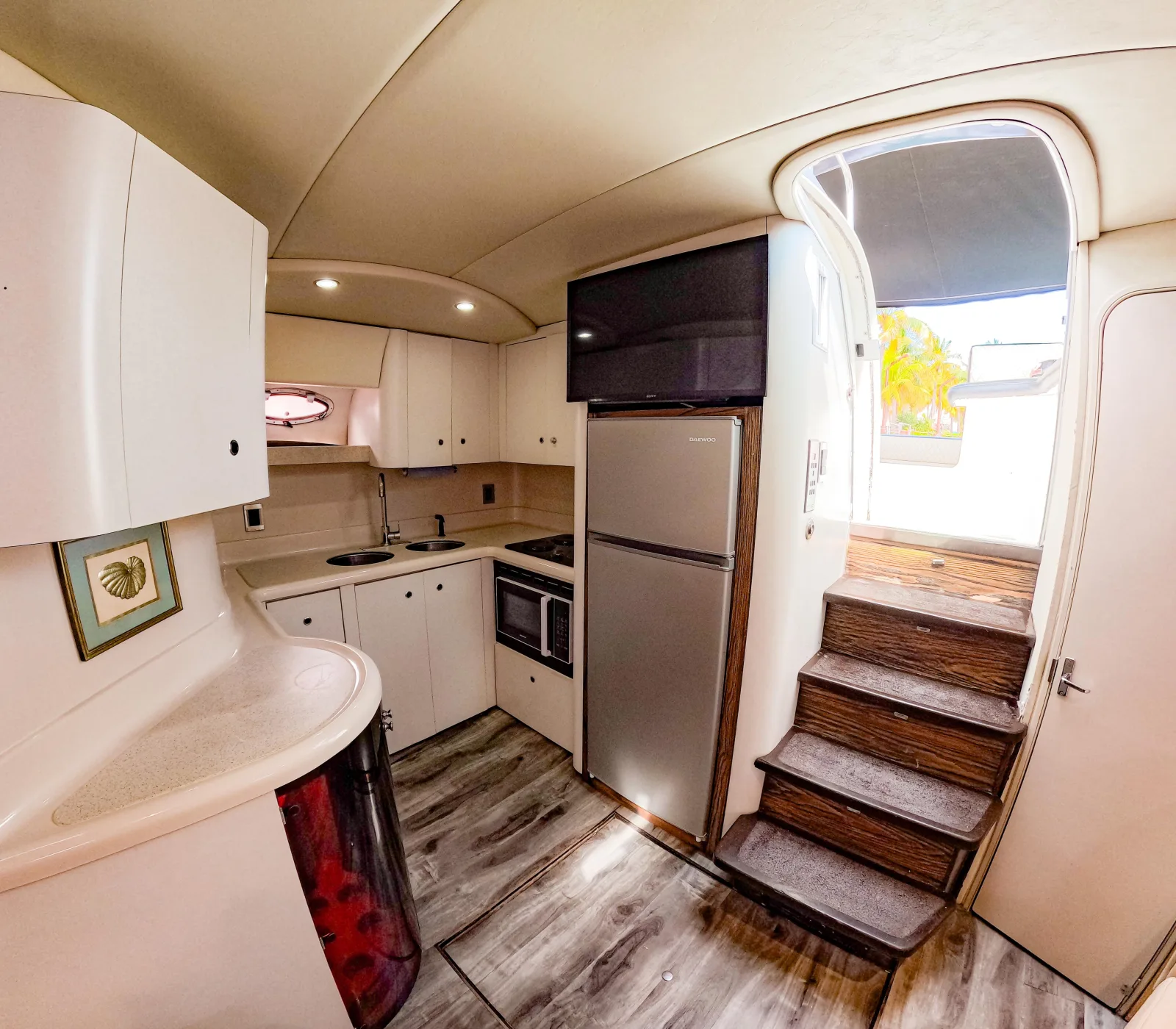 Big Time galley and cabin entrance