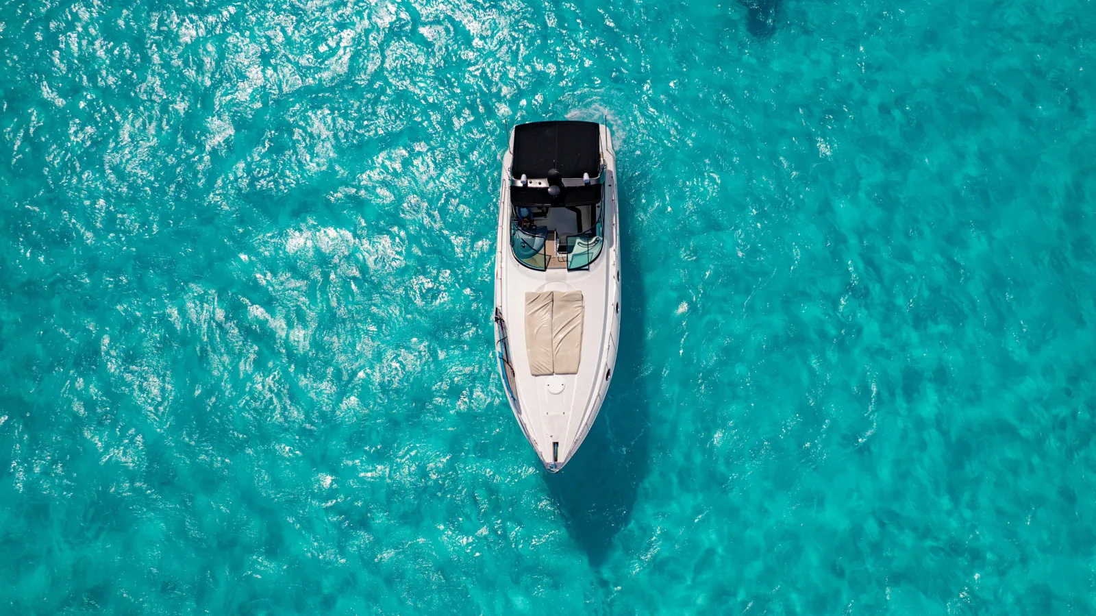 Overhead view of the Big Time yacht