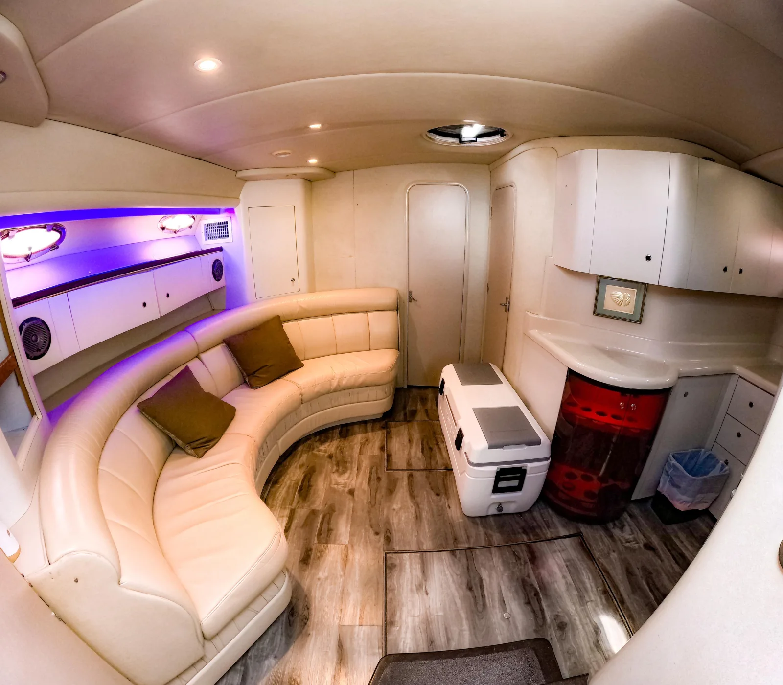 Big Time interior lounge and dining space